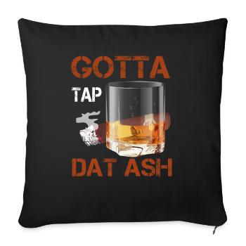 Je dois Dat Ash Cigar Smoking Tabac Fumeur - Housse de coussin décorative 45 x 45 cm - noir - Devant