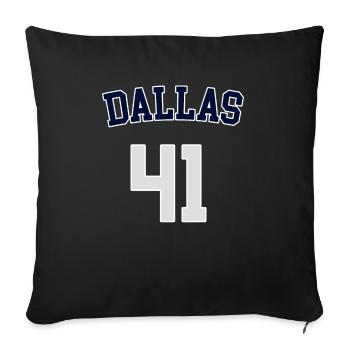 Dallas 41 - Sofa pillowcase 17,3'' x 17,3'' (45 x 45 cm) - black - Front