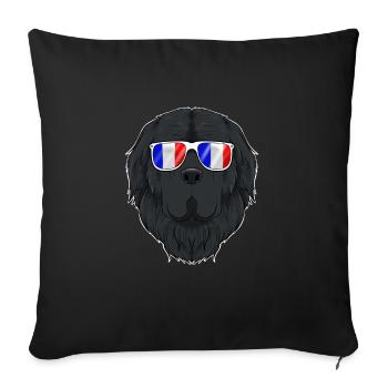 Newfoundland France Sunglasses I French Flag - Sofakissenbezug 45 x 45 cm - Schwarz - Vorne