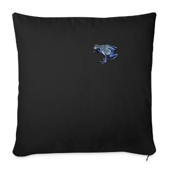 Poison Dart Frog I Toad Frog Motif for Amphibians - Sofa pillowcase 17,3'' x 17,3'' (45 x 45 cm) - black - Front