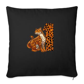 1 an Jeune Anniversaire Jaguar - Housse de coussin décorative 45 x 45 cm - noir - Devant