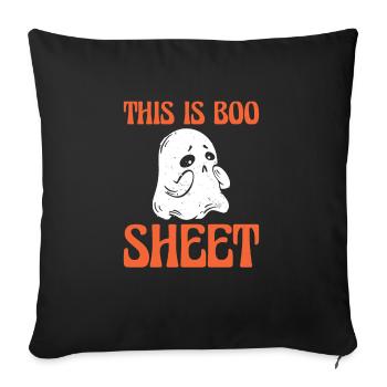 This Is Boo Sheet Ghost Ghost Shirt Halloween - Sofa pillowcase 17,3'' x 17,3'' (45 x 45 cm) - black - Front