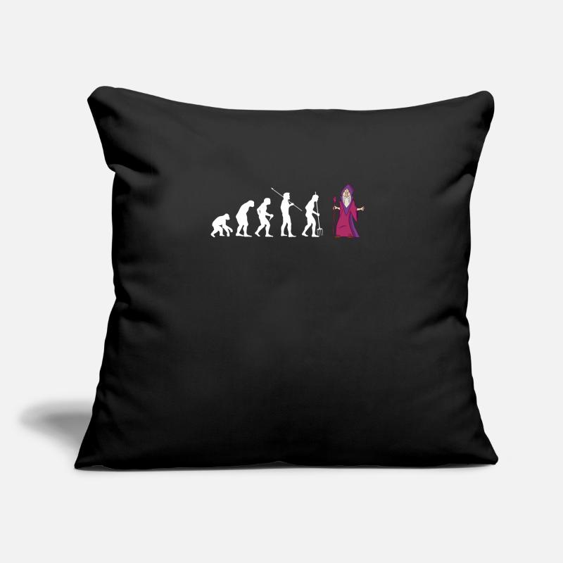 Evolution Witch Wizard Chemise Halloween Housse de coussin décorative 45 x 45 cm