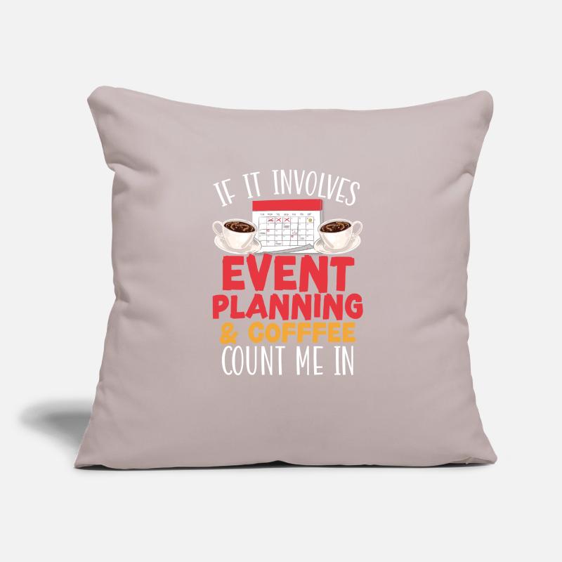 Event Planning And Coffee Drinker Event Planner Sofa pillowcase 17,3'' x 17,3'' (45 x 45 cm)