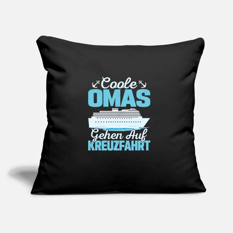Coole Omas gehen auf Kreuzfahrt Schiff Großmutter Sofakissenbezug 45 x 45 cm