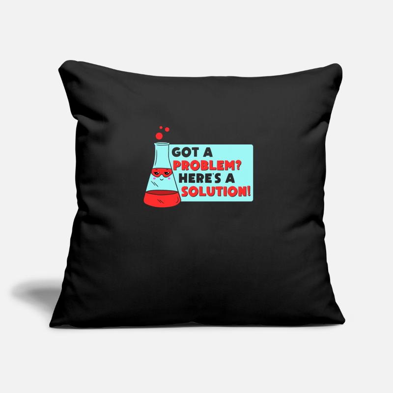 Problem Solution Scientific Solving Science Sofa pillowcase 17,3'' x 17,3'' (45 x 45 cm)