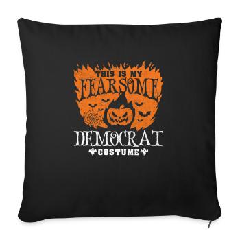 Halloween Democrat Costume Pumpkin Party Supporter - Sofa pillowcase 17,3'' x 17,3'' (45 x 45 cm) - black - Front