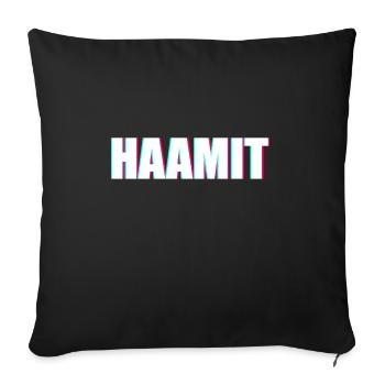 Haamit Erzgebirge - Sofakissenbezug 45 x 45 cm - Schwarz - Vorne