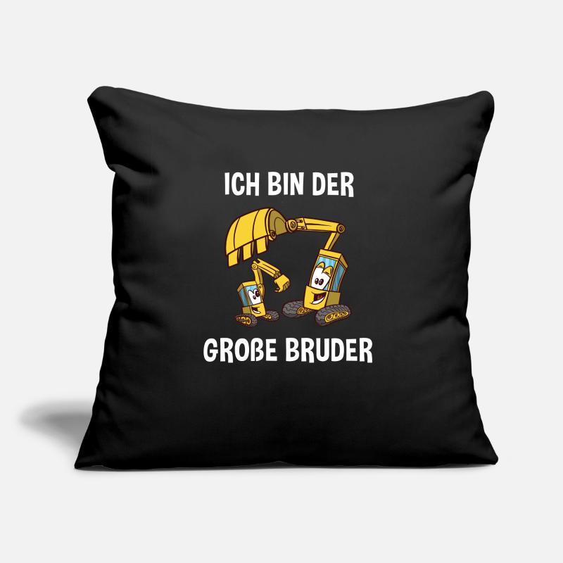 Bagger Großer Bruder - Ich bin der große Bruder Sofakissenbezug 45 x 45 cm