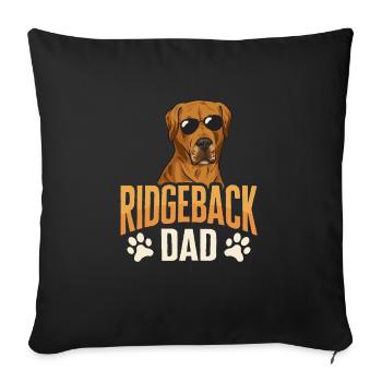 Rhodesian Ridgeback Dog - Sofa pillowcase 17,3'' x 17,3'' (45 x 45 cm) - black - Front