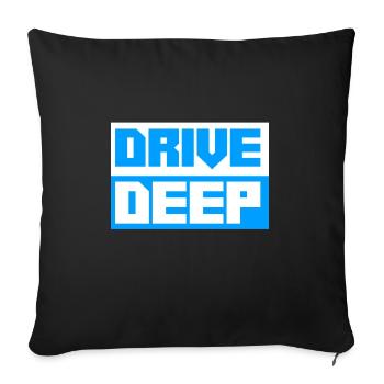 Lowered Tuning Car - Sofa pillowcase 17,3'' x 17,3'' (45 x 45 cm) - black - Front