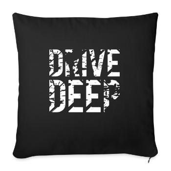 Lowered Tuning Car - Sofa pillowcase 17,3'' x 17,3'' (45 x 45 cm) - black - Front