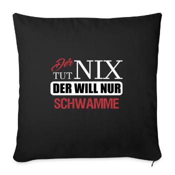 Erzgebirge Schwamme - Sofakissenbezug 45 x 45 cm - Schwarz - Vorne