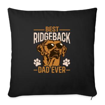 Rhodesian Ridgeback Dog - Sofa pillowcase 17,3'' x 17,3'' (45 x 45 cm) - black - Front