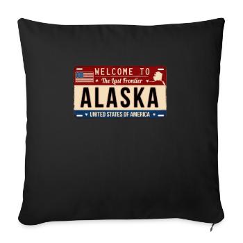 Alaska - Sofa pillowcase 17,3'' x 17,3'' (45 x 45 cm) - black - Front