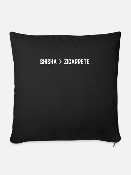 Shisha - Sofakissenbezug 45 x 45 cm - Schwarz