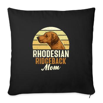 Rhodesian Ridgeback Dog - Sofa pillowcase 17,3'' x 17,3'' (45 x 45 cm) - black - Front