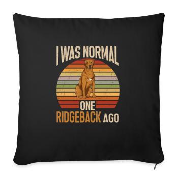 Rhodesian Ridgeback Dog - Sofa pillowcase 17,3'' x 17,3'' (45 x 45 cm) - black - Front