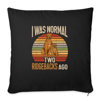 Rhodesian Ridgeback Dog - Sofa pillowcase 17,3'' x 17,3'' (45 x 45 cm) - black - Front