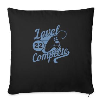 22 Geburtstag Gamer Geschenkideen zu 22 Jahren - Sofakissenbezug 45 x 45 cm - Schwarz - Vorne