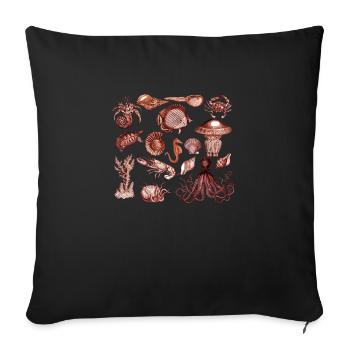 Crustacean Core Crustacean Shirt Gift - Sofa pillowcase 17,3'' x 17,3'' (45 x 45 cm) - black - Front