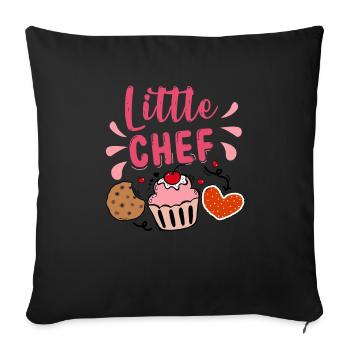 Baking Baker Baker Bakery Confectionery Cake - Sofa pillowcase 17,3'' x 17,3'' (45 x 45 cm) - black - Front