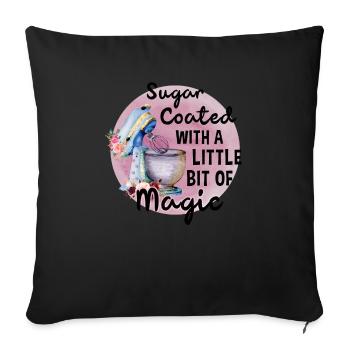 Baking Baker Baker Bakery Confectionery Cake - Sofa pillowcase 17,3'' x 17,3'' (45 x 45 cm) - black - Front