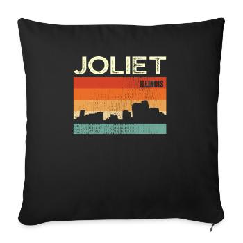 Joliet - Housse de coussin décorative 45 x 45 cm - noir - Devant