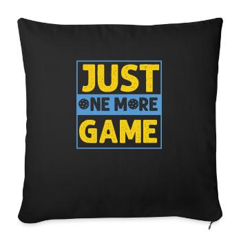 Just One More Game Funny Pickleball - Sofa pillowcase 17,3'' x 17,3'' (45 x 45 cm) - black - Front
