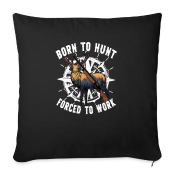 Hiking Camping Camping Outdoor Hiking Tour Hikers - Sofa pillowcase 17,3'' x 17,3'' (45 x 45 cm) - black - Front