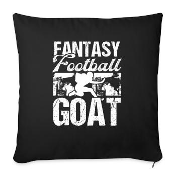Joueur de football Fantasy Goat Fantasy Team Legend - Housse de coussin décorative 45 x 45 cm - noir - Devant