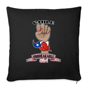 Chile Girl Unbreakable I Chile Heritage I Chile - Sofakissenbezug 45 x 45 cm - Schwarz - Vorne