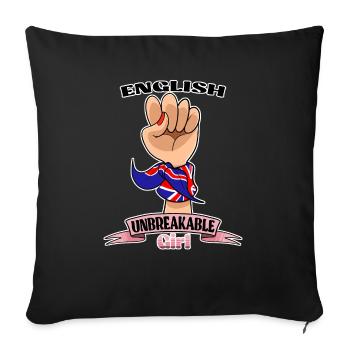 Deutsch Girl Unbreakable I Heritage United - Housse de coussin décorative 45 x 45 cm - noir - Devant