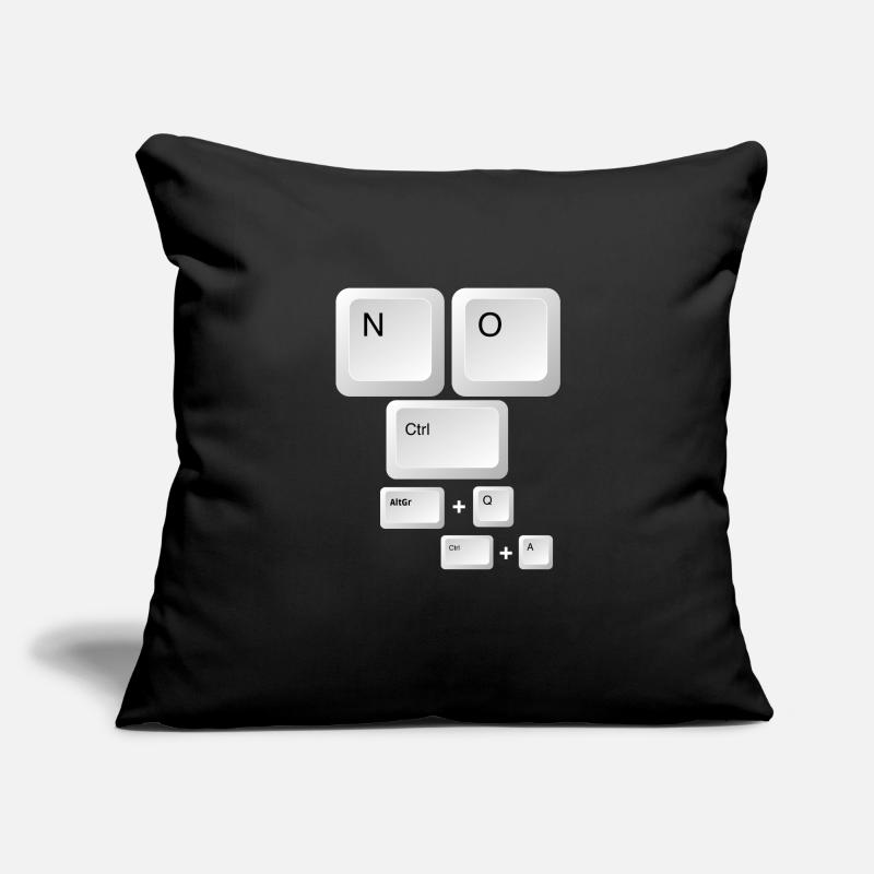 Pas de Ctrl @ toute la blague du clavier Housse de coussin décorative 45 x 45 cm