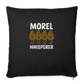 Mushroom Picker Mushrooms Mushroom Finder Mushroom Gift - Sofa pillowcase 17,3'' x 17,3'' (45 x 45 cm) - black - Front