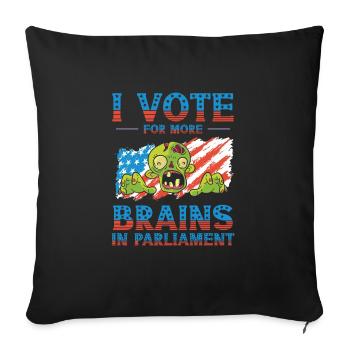 Abstimmung Parlament Halloween Zombie Monster - Sofakissenbezug 45 x 45 cm - Schwarz - Vorne