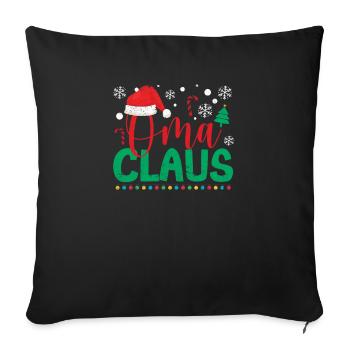 Grandma Claus Santa Funny Grandma Christmas Pajamas - Sofa pillowcase 17,3'' x 17,3'' (45 x 45 cm) - black - Front