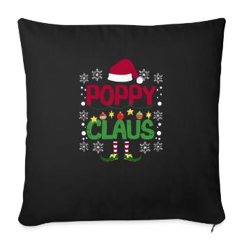 Santa Weihnachten Pyjamas Matching Familie - Sofakissenbezug 45 x 45 cm - Schwarz - Vorne