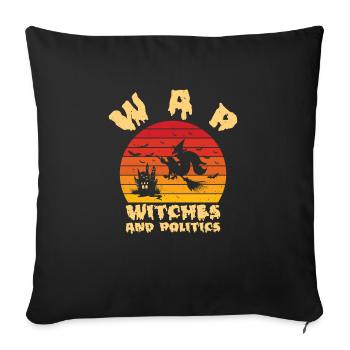 Halloween Politics Voting Witches Political - Sofa pillowcase 17,3'' x 17,3'' (45 x 45 cm) - black - Front