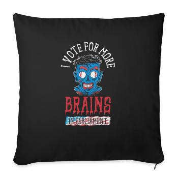 Abstimmung Parlament Halloween Zombie Monster - Sofakissenbezug 45 x 45 cm - Schwarz - Vorne