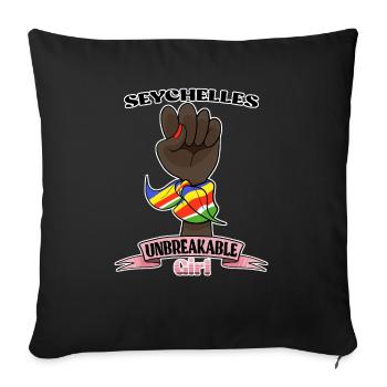 Seychelles Girl Unbreakable I Heritage Seychelles - Housse de coussin décorative 45 x 45 cm - noir - Devant