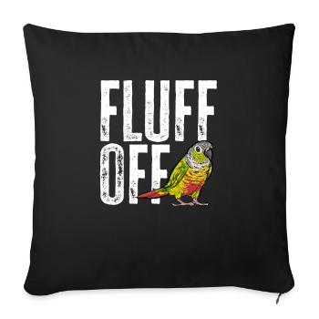 Molinasittich Perroquet Oiseau Perruche du Soleil - Housse de coussin décorative 45 x 45 cm - noir - Devant