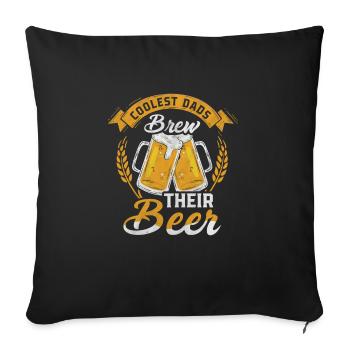 Funny Beer Drinker Beer Drinker Beer Brewer Motif - Sofa pillowcase 17,3'' x 17,3'' (45 x 45 cm) - black - Front