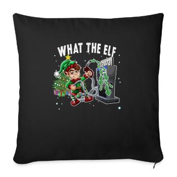Sarcastique Noël Prix élevé de l’essence Ce que l’Elfe - Housse de coussin décorative 45 x 45 cm - noir - Devant