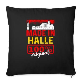Kiel - Sofakissenbezug 45 x 45 cm - Schwarz - Vorne