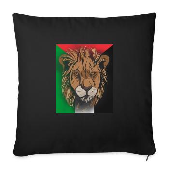 Palestine Palestine Filistin Palestinien - Housse de coussin décorative 45 x 45 cm - noir - Devant