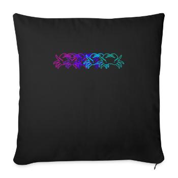 Alaska Cadeau Enfants Hommes Femmes USA Nature Crème Glacée - Housse de coussin décorative 45 x 45 cm - noir - Devant