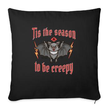 Halloween - CHAUVE-SOURIS - Housse de coussin décorative 45 x 45 cm - noir - Devant