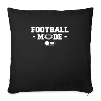 Mode Football sur le cadeau du maillot - Housse de coussin décorative 45 x 45 cm - noir - Devant