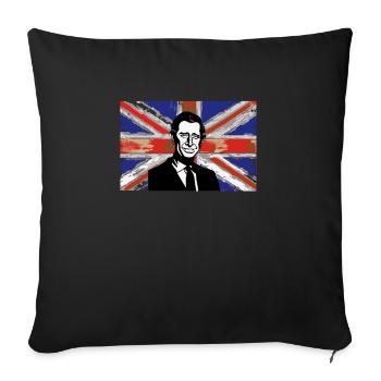 König der britischen Königsfamilie Karl III. Lang lebe es - Sofakissenbezug 45 x 45 cm - Schwarz - Vorne